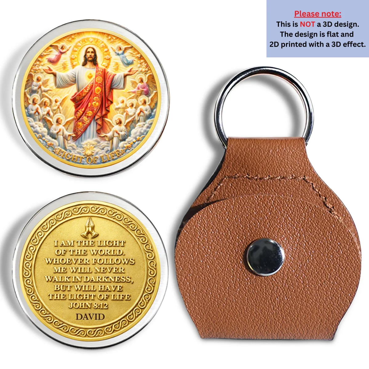 I Am The Light - Personalized Custom 3D Effect Pocket Hug - Image 6