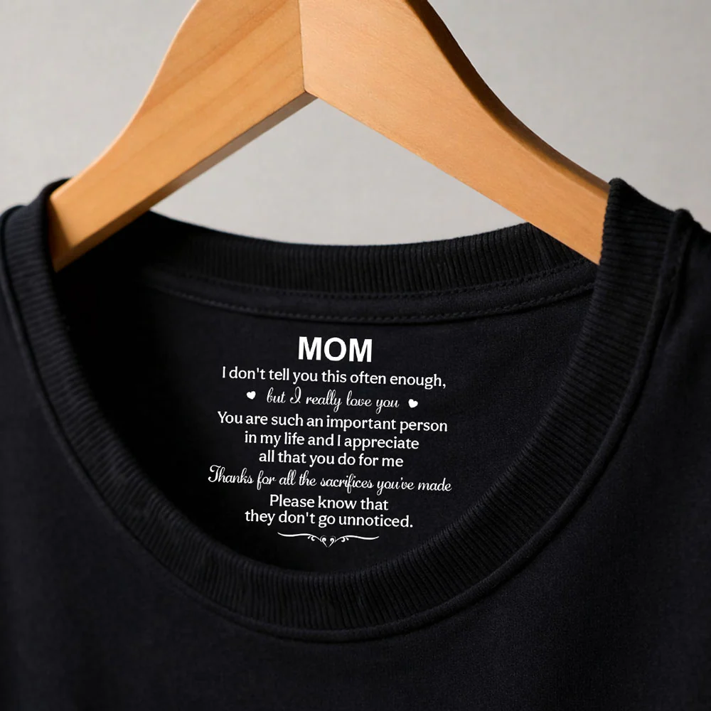 I Appreciate All - Personalized Custom Inside Neck Print T-Shirt - Image 2