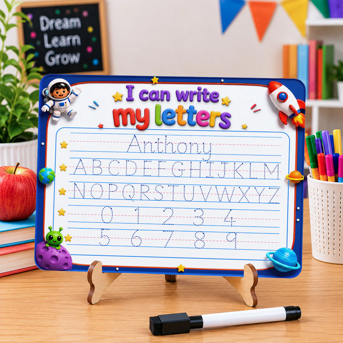 I Can Write My Letters - Personalized Custom Acrylic Tracing Board - Image 2