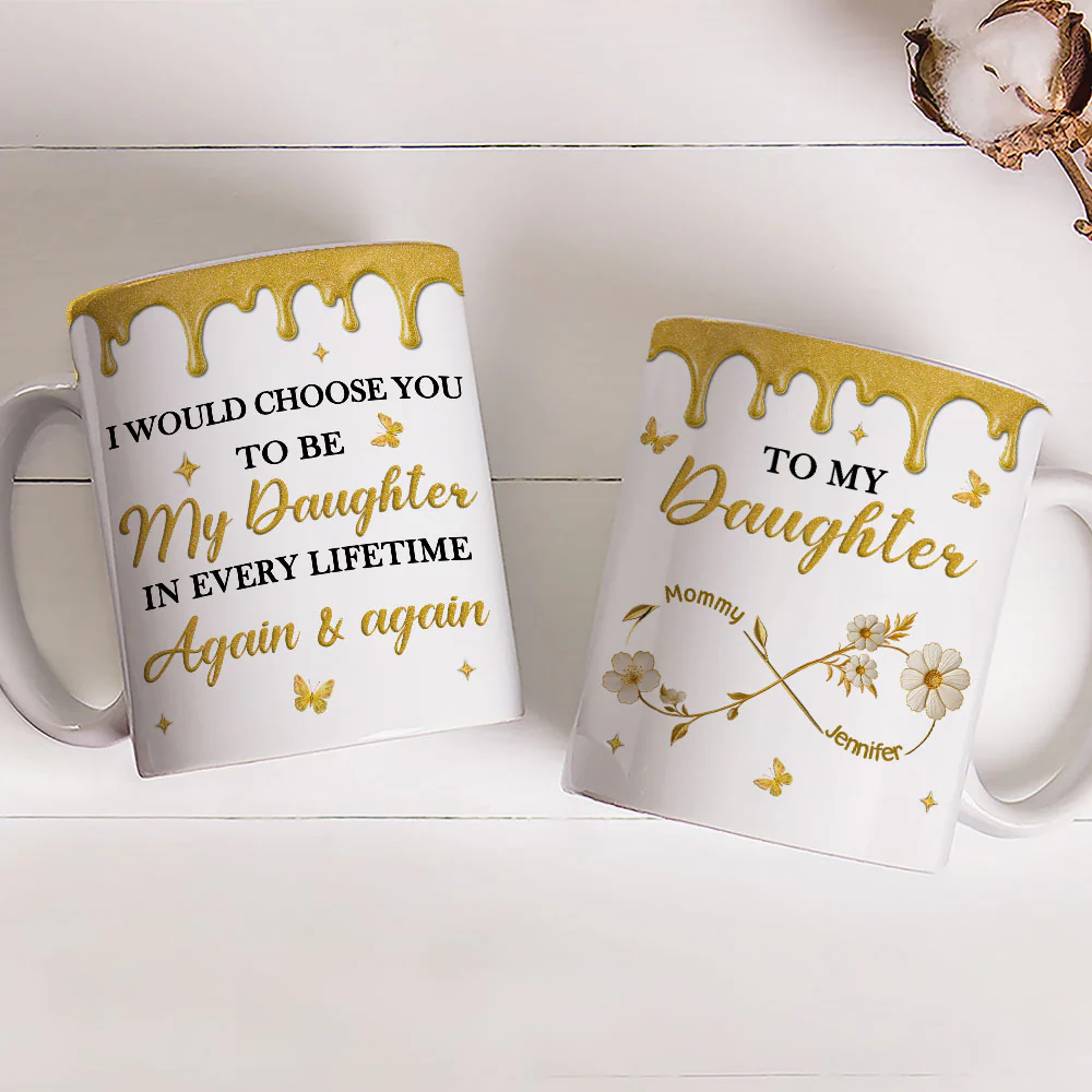 I Choose You Forever - Personalized Custom Coffee Mug - Image 4