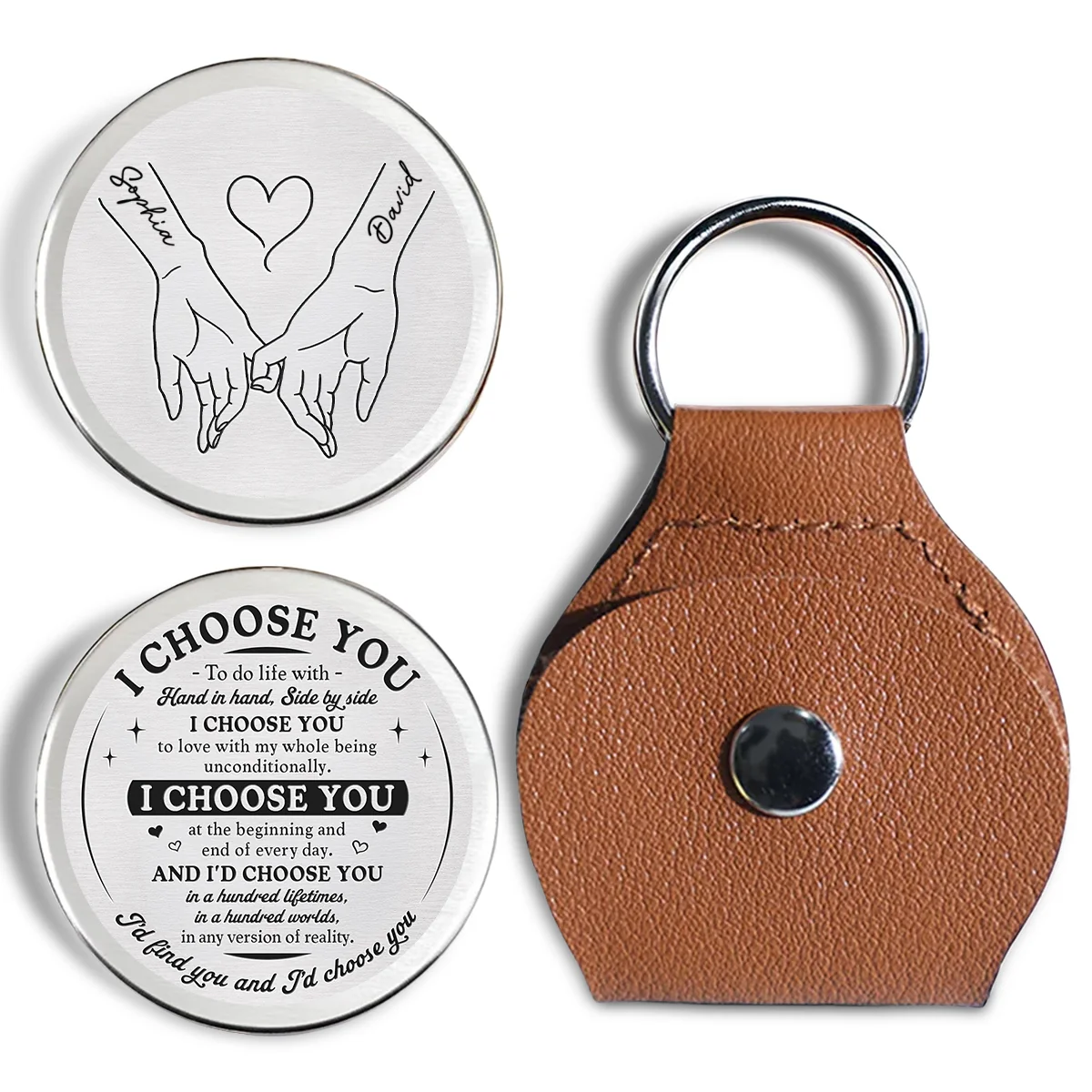I Choose You - Personalized Custom Pocket Hug - Image 6