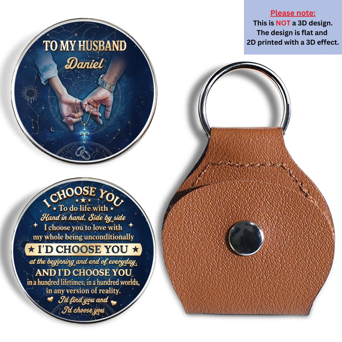 I Choose You - Personalized Custom Pocket Hug - Image 6