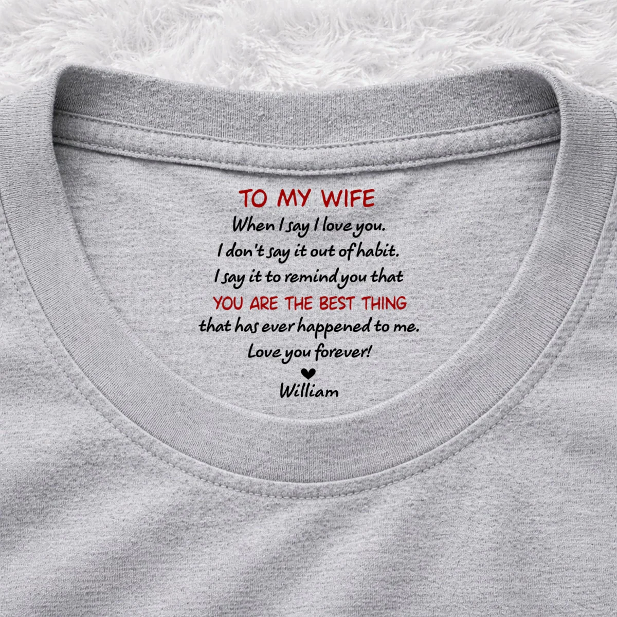 I Do Not Say Out Of Habit - Personalized Custom Inside Neck Print T-Shirt - Image 10