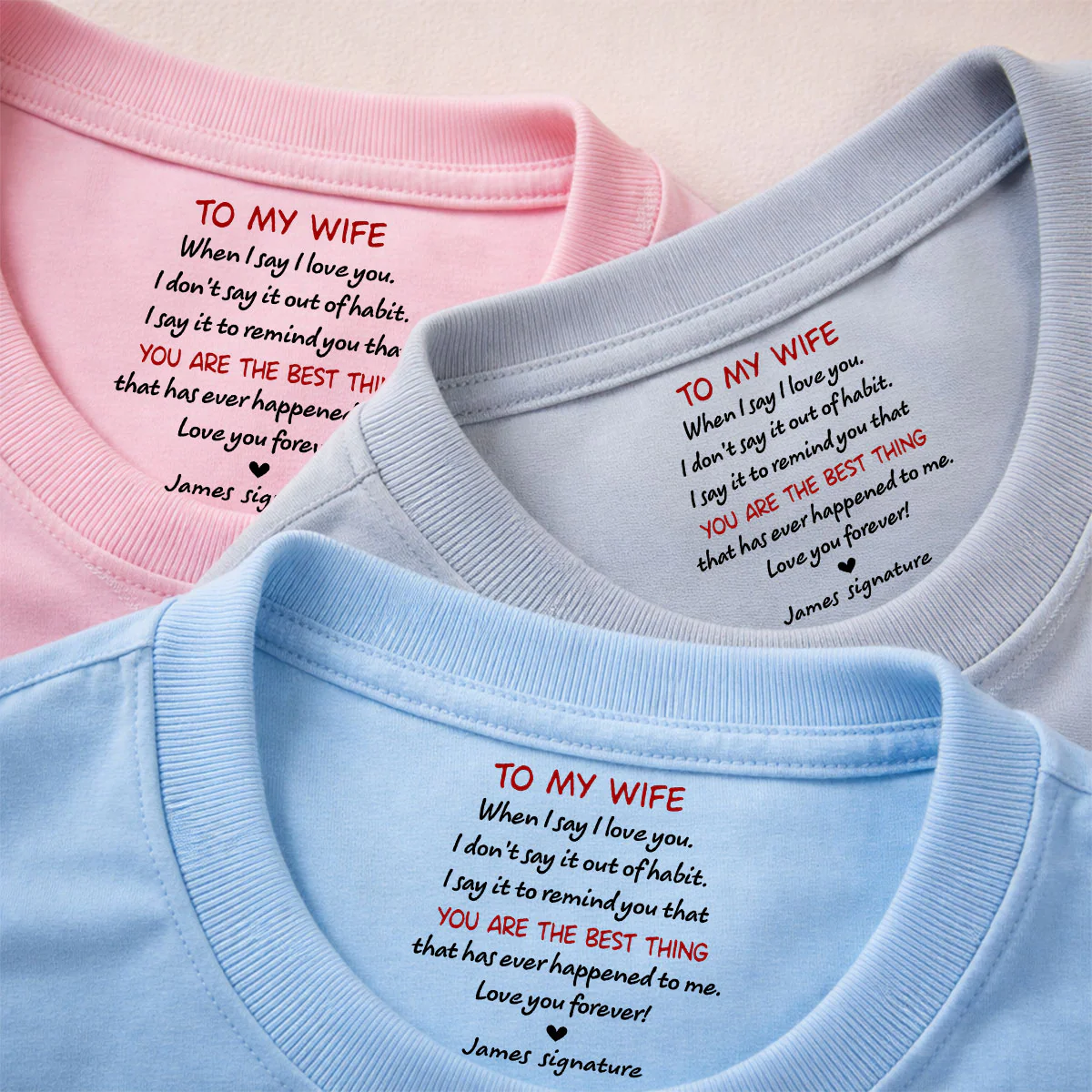 I Do Not Say Out Of Habit - Personalized Custom Inside Neck Print T-Shirt - Image 4