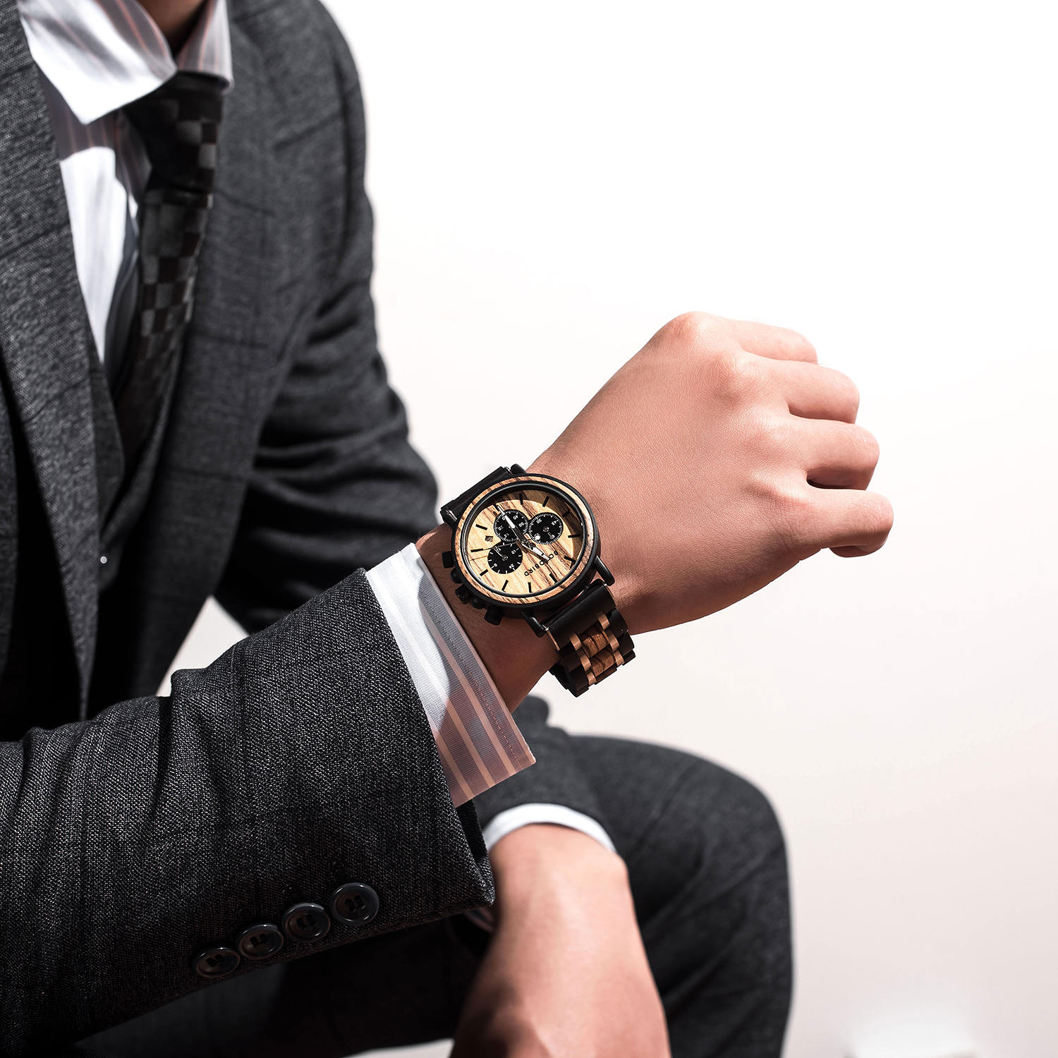 I Found My Missing Peace - Personalized Engraved Wooden Watches GP009 - Image 6