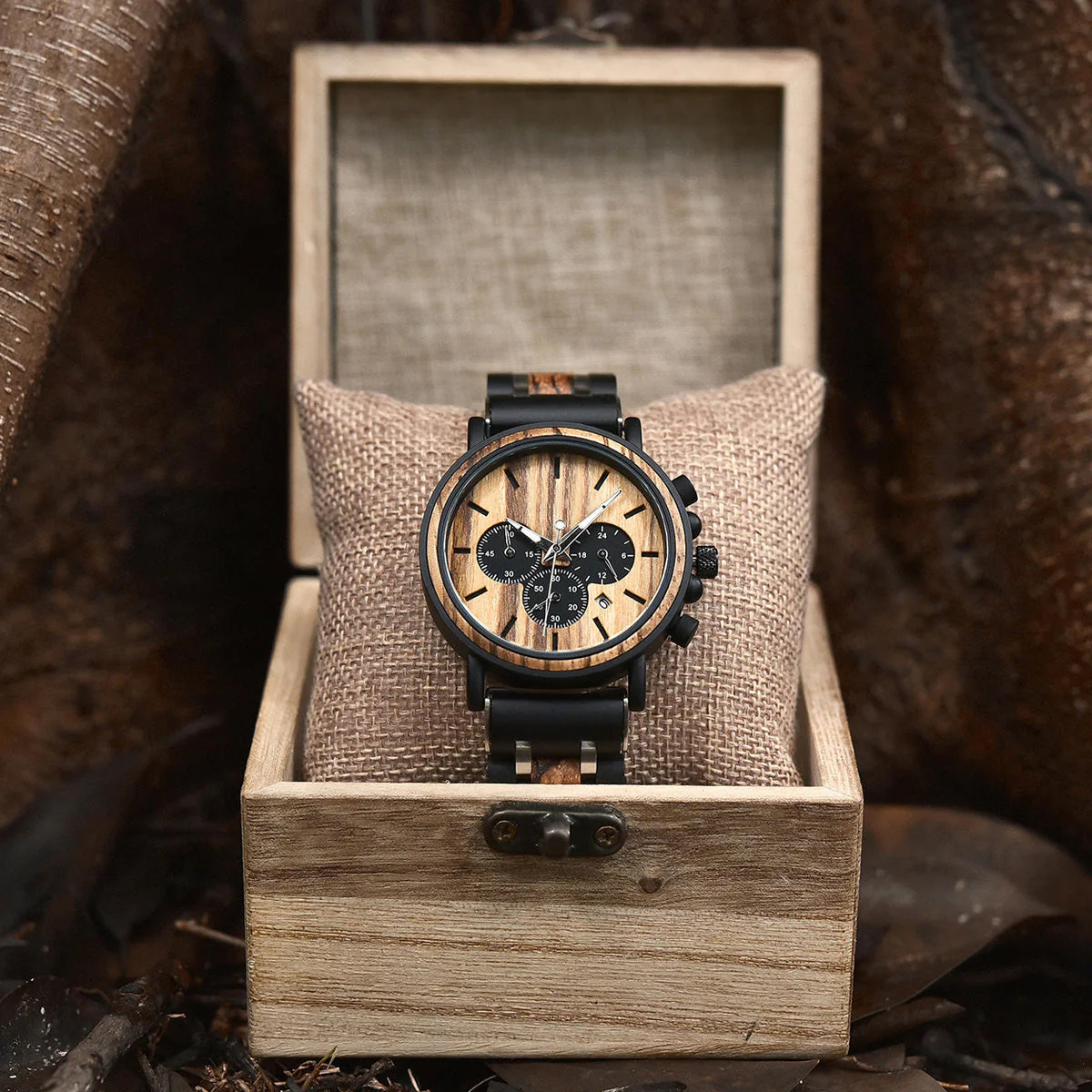 I Found My Missing Peace - Personalized Engraved Wooden Watches GP009 - Image 8