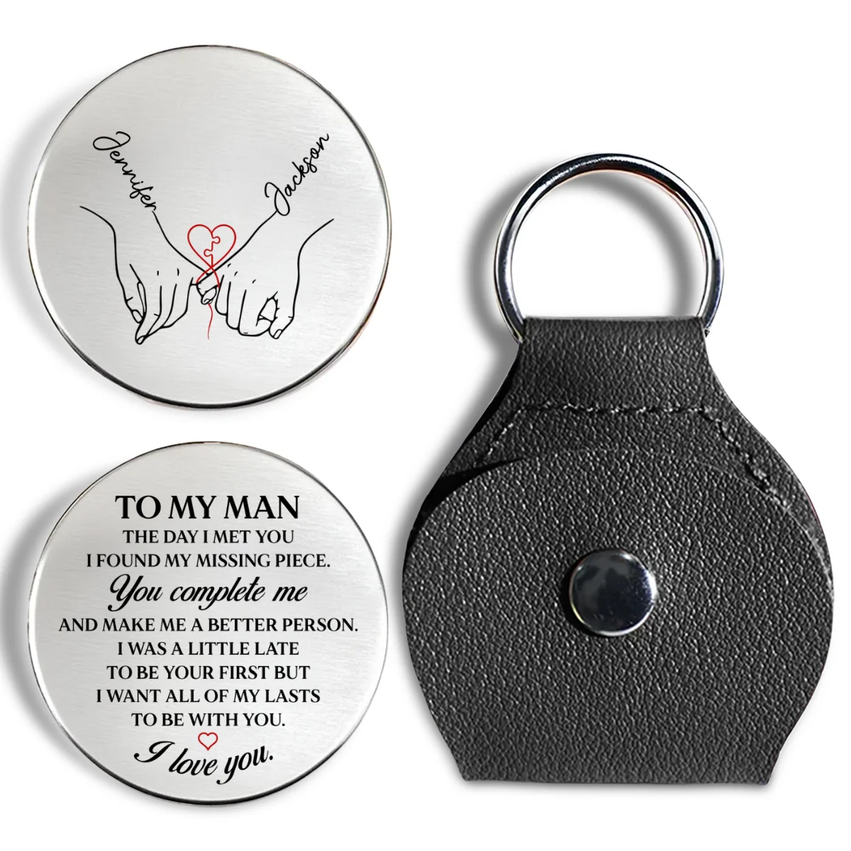 I Found My Missing Piece - Personalized Custom Pocket Hug - Image 7