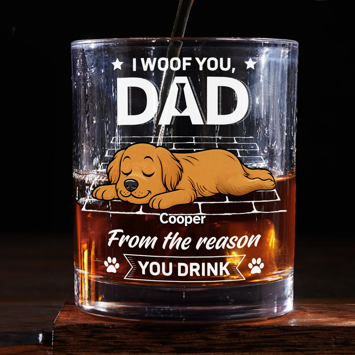 I Know The Reason Why - Personalized Custom Whiskey Glass