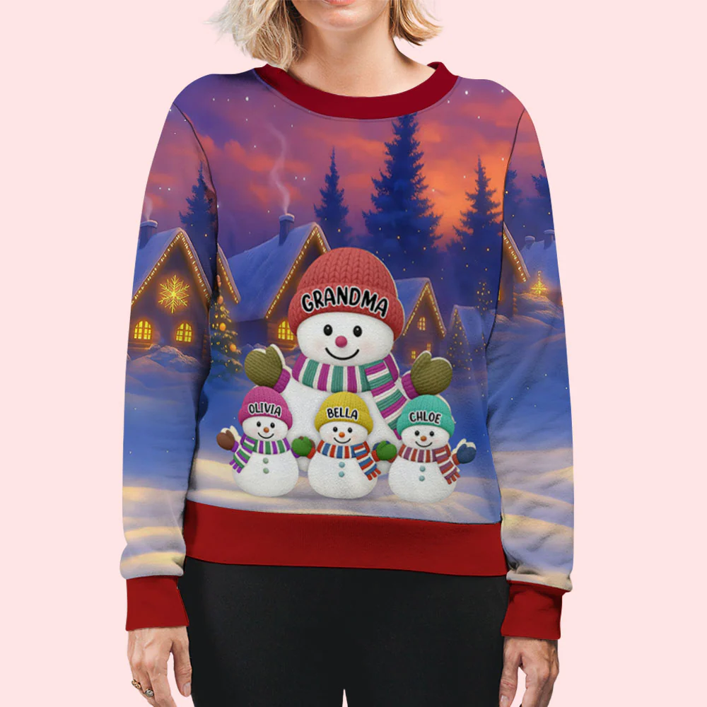 I Love Being Called Grandma - Personalized Custom All-Over-Print Sweatshirt - Image 2