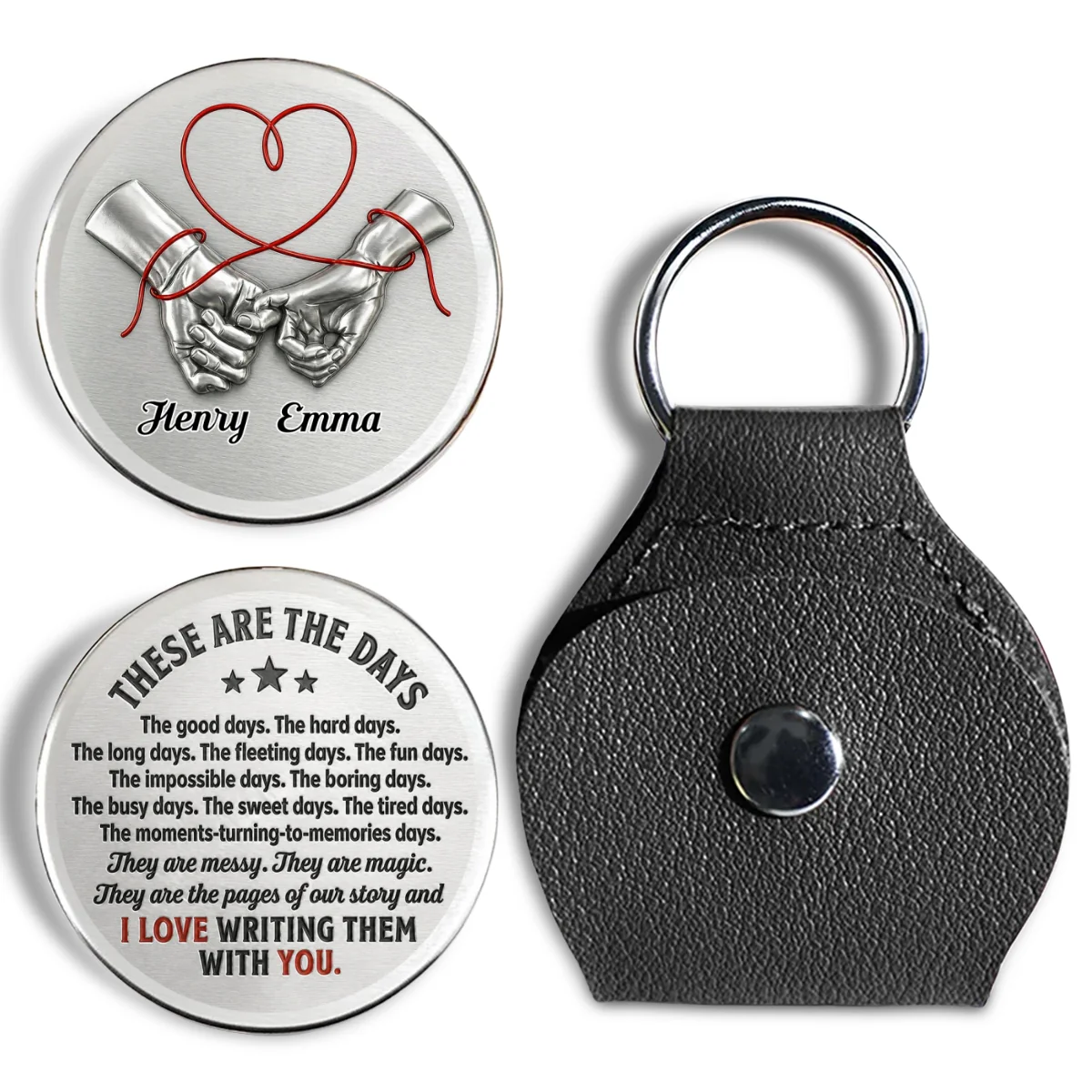 I Love Writing Them With You - Personalized Custom Pocket Hug - Image 7