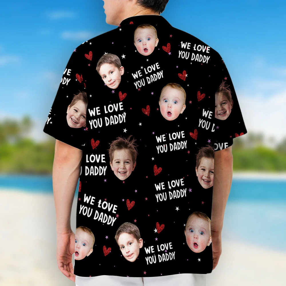 I Love You Dad - Personalized Custom Hawaiian Shirt - Image 4