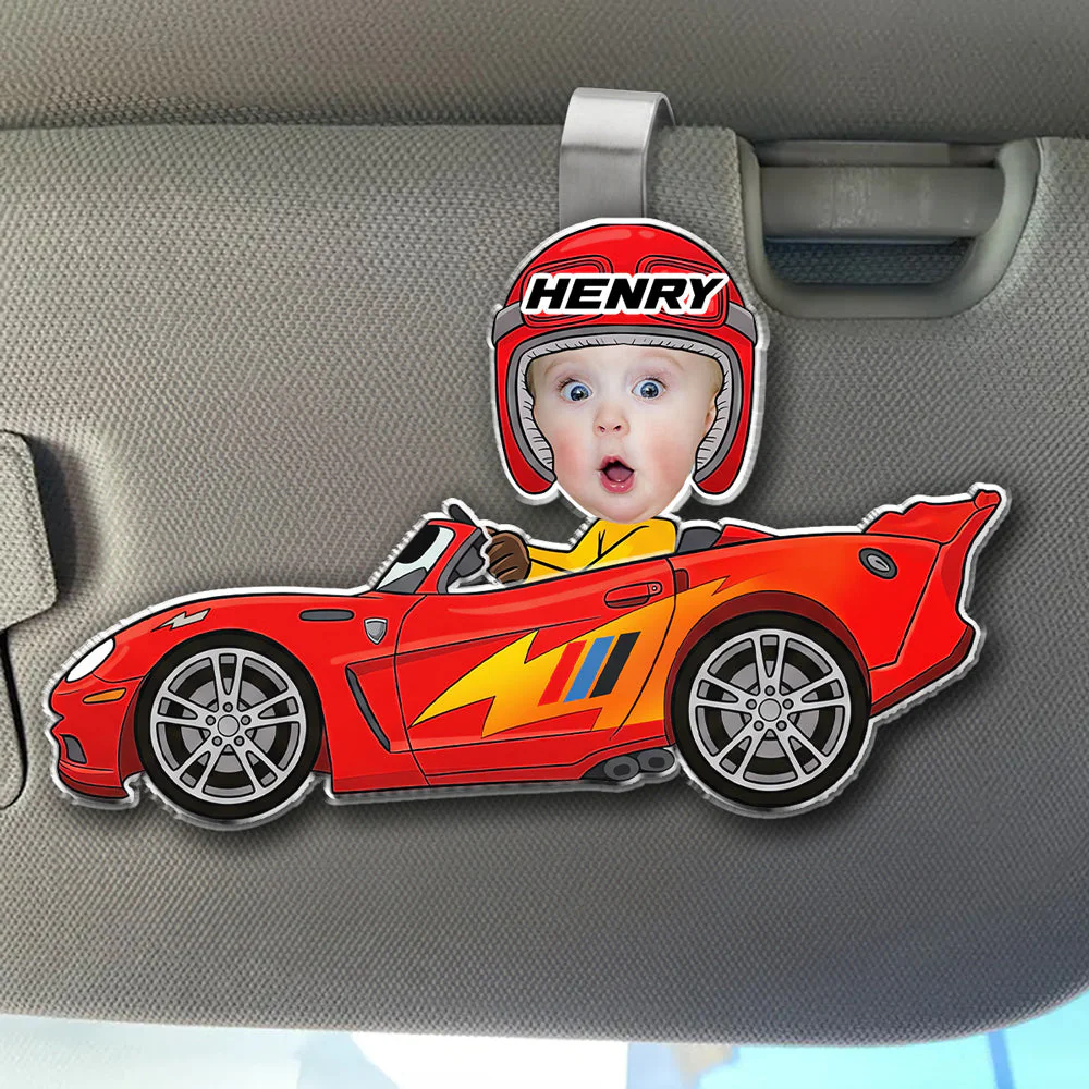 I Love You - Personalized Custom Acrylic Car Visor Clip