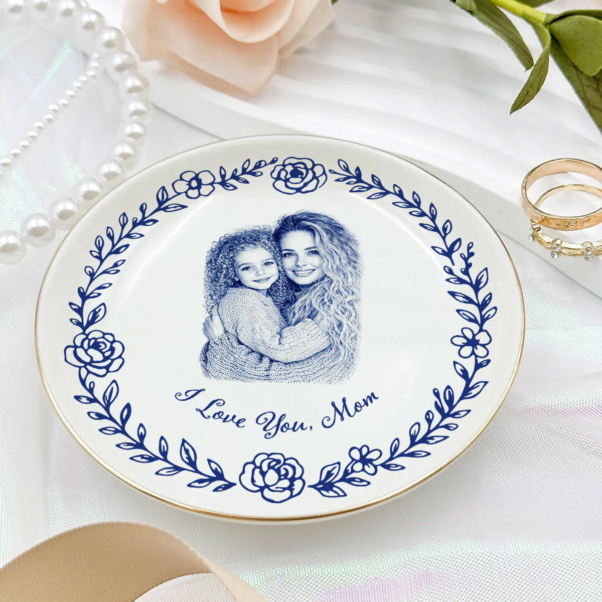 I Love You - Personalized Custom Jewelry Dish - Image 2