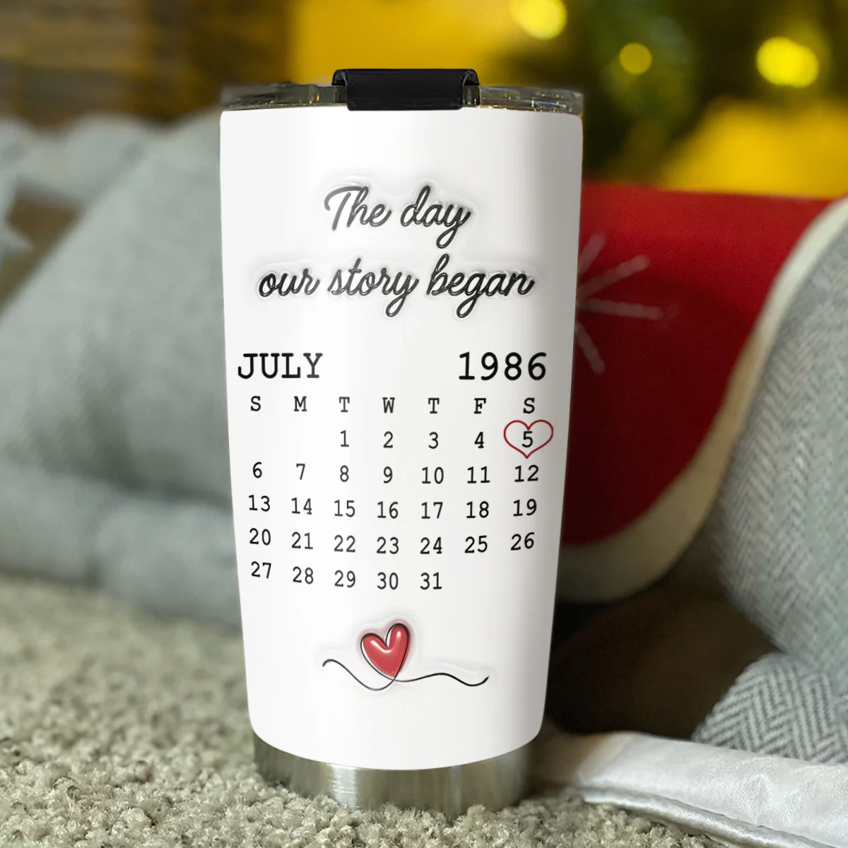 I Met You I Liked You I Love You - Personalized Custom 3D Inflated Effect Tumbler - Image 3