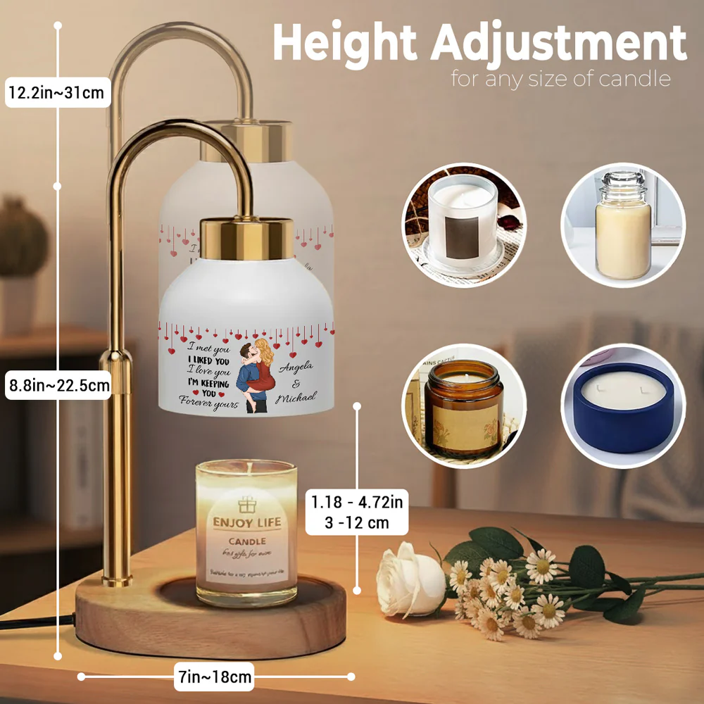 I Met You I Liked You - Personalized Custom Candle Warmer Lamp - Image 3