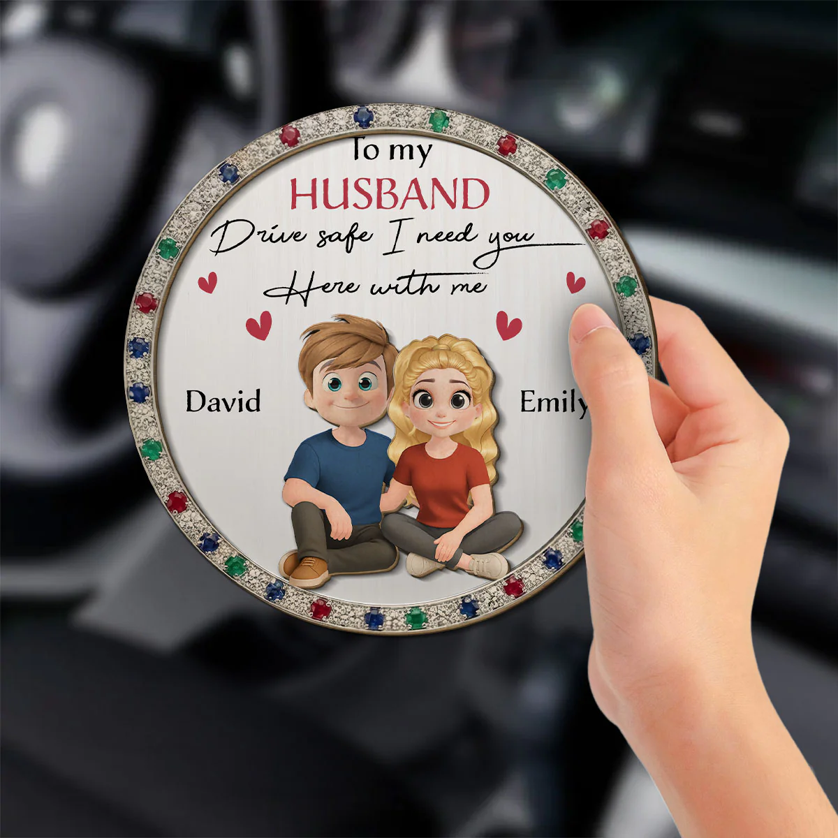I Need You To Drive Safe - Personalized Custom Car Visor Clip - Image 2