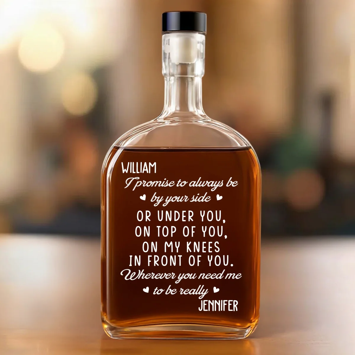 I Promise - Personalized Custom Spirits Decanter - Image 7