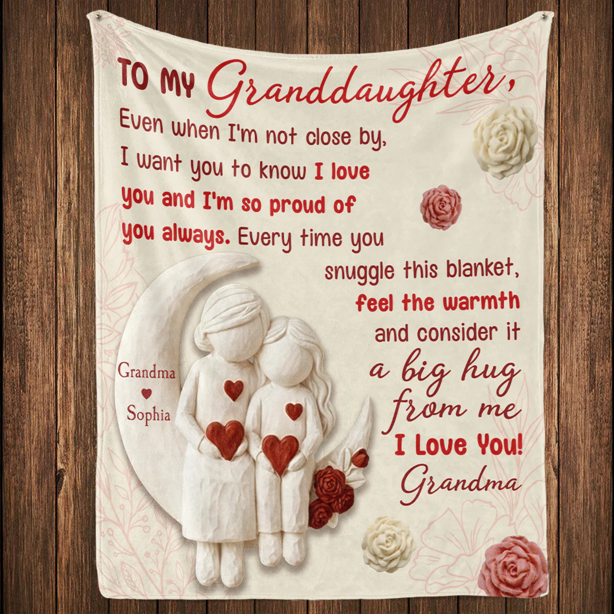 I Want You Know How Much I Love You - Personalized Custom Fleece Blanket - Image 4