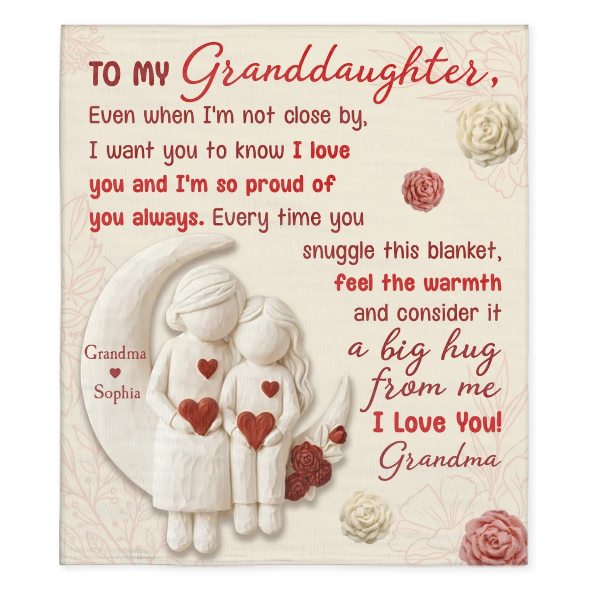 I Want You Know How Much I Love You - Personalized Custom Fleece Blanket - Image 8
