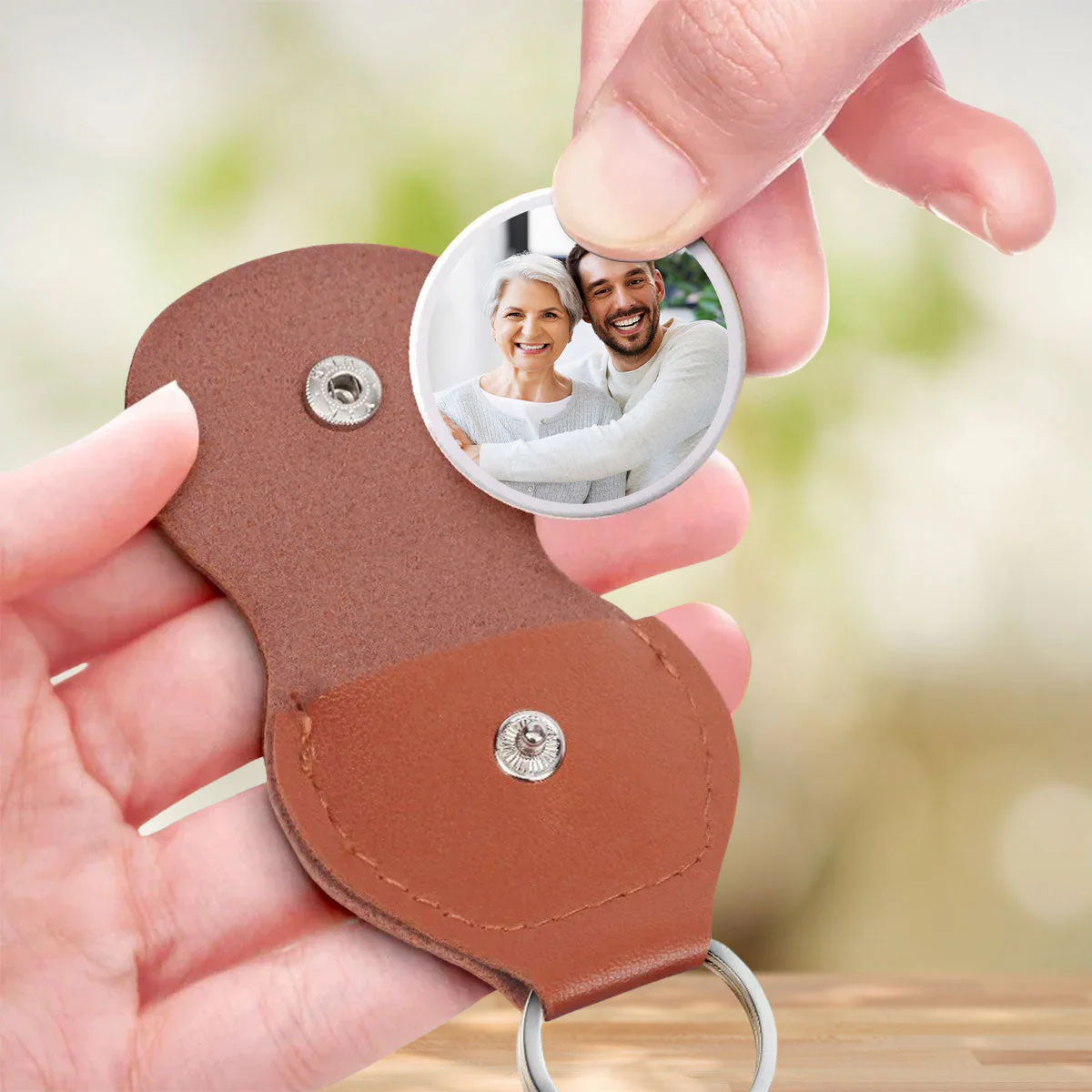 I Will Always Carry You Custom Photo - Personalized Custom Pocket Hug - Image 3