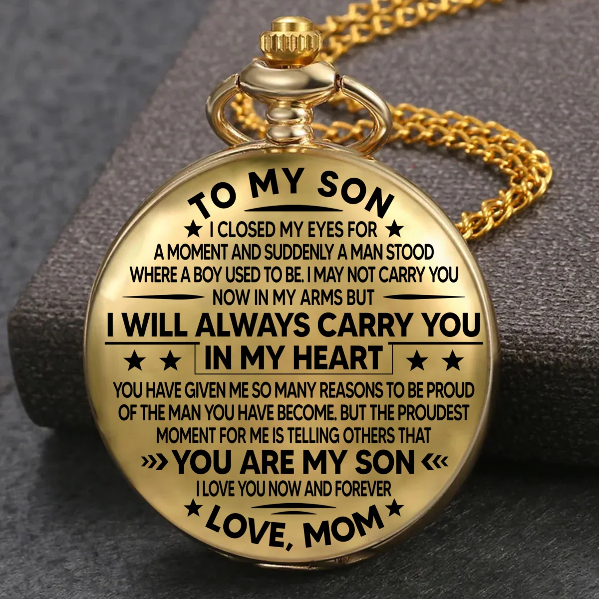 I Will Always Carry You - Personalized Custom Pocket Watch - Image 7