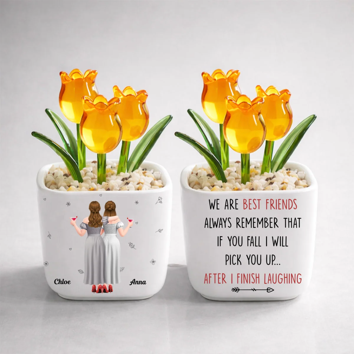 I Will Pick You After - Personalized Custom Glass Everlasting Tulips - Image 8