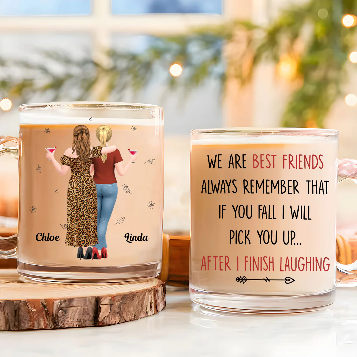 I Will Pick You After - Personalized Custom Glass Mug - Image 2