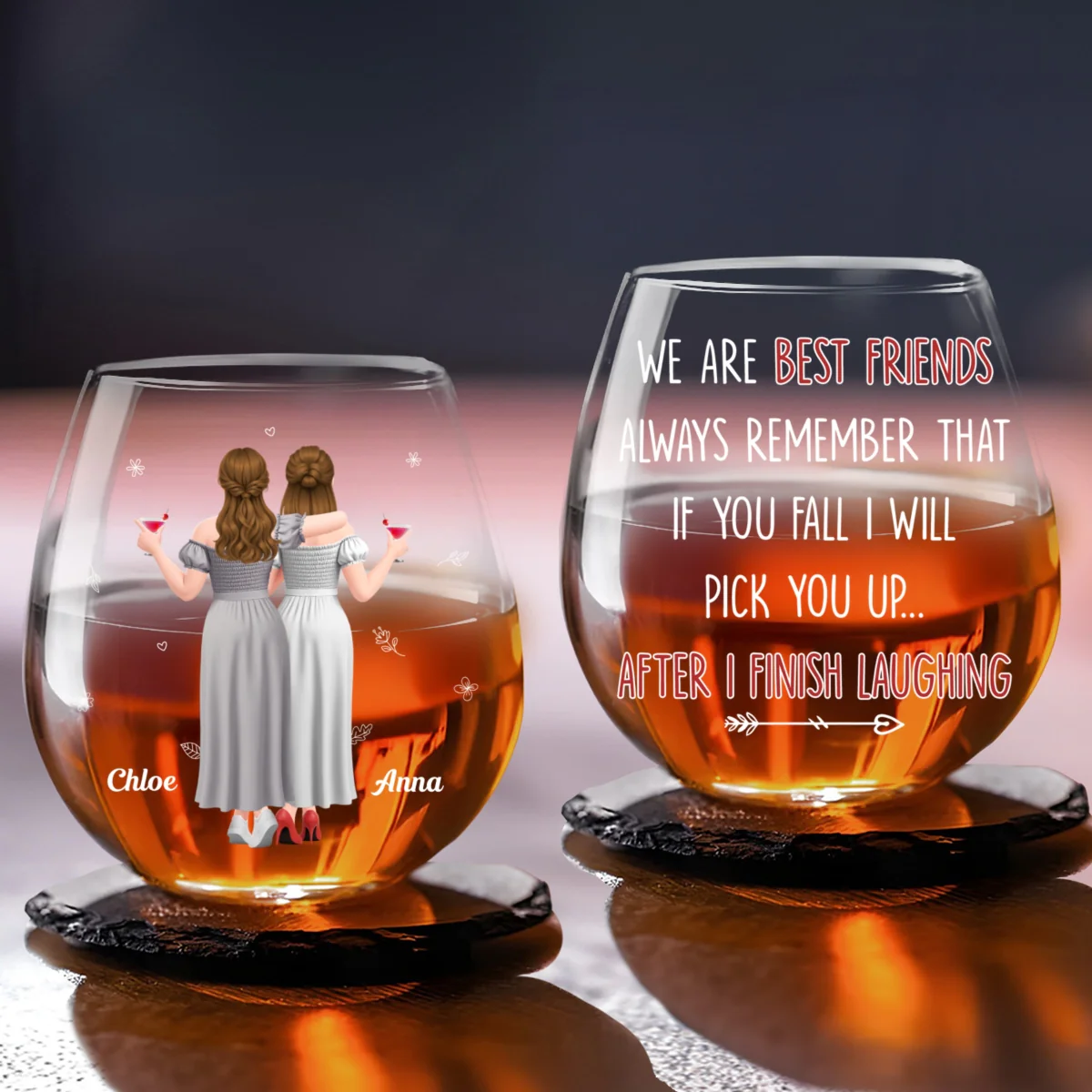I Will Pick You After - Personalized Custom Wine Glass - Image 5