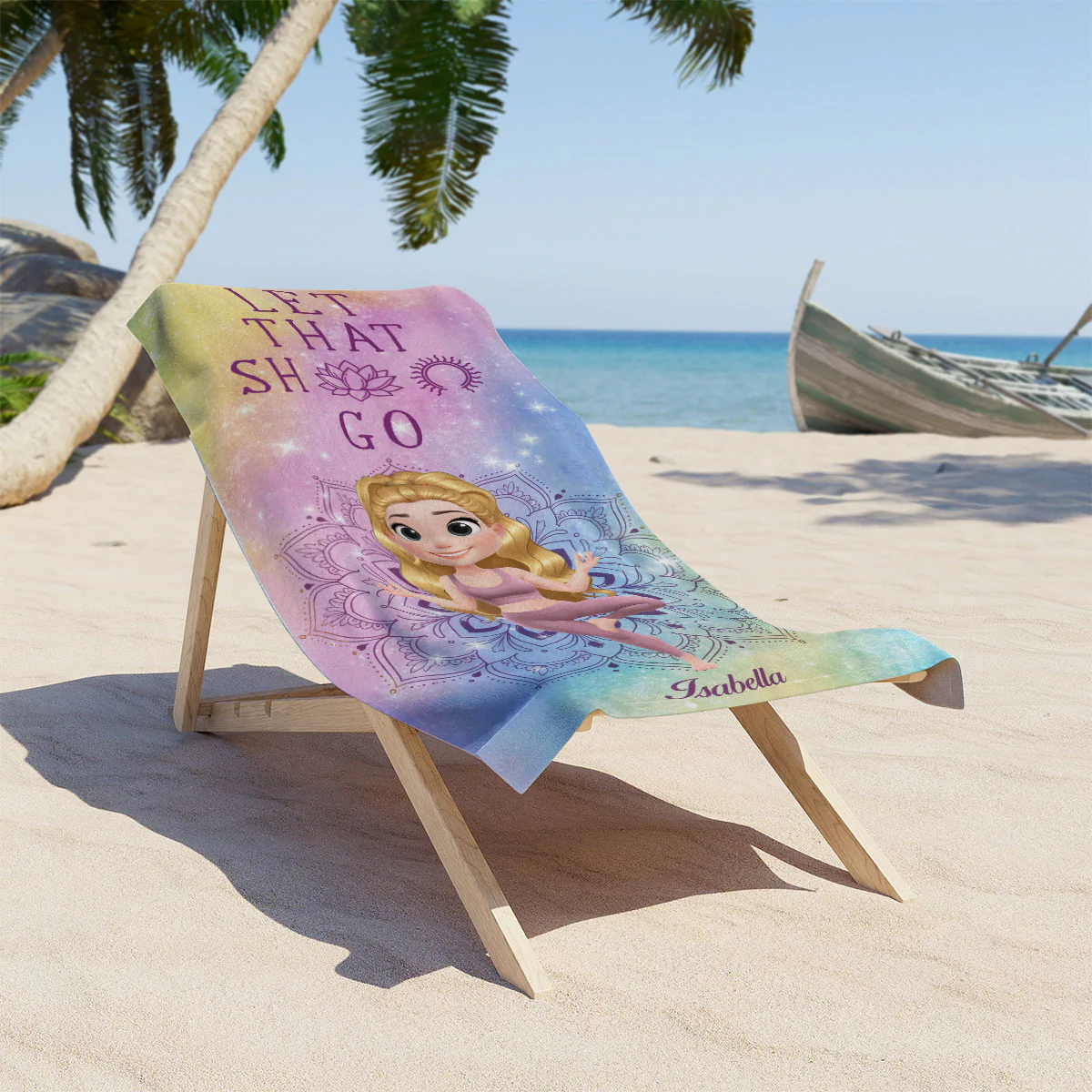 I Wish A Mufuka Would - Personalized Custom Beach Towel - Image 3