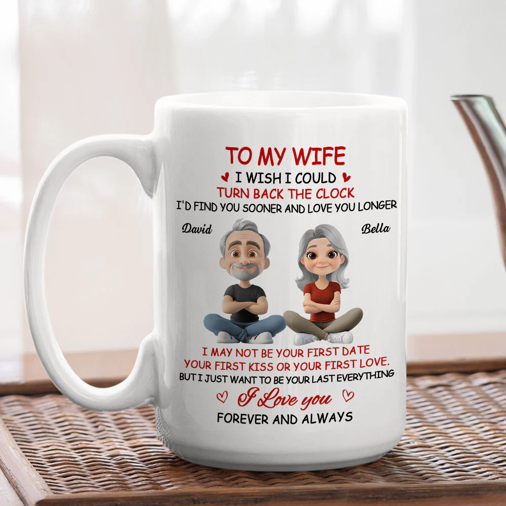 I Wish I Could Turn Back The Clock - Personalized Custom Coffee Mug - Image 5
