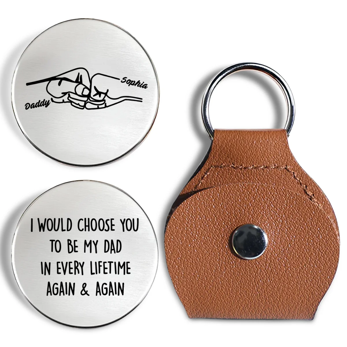 I Would Choose You - Personalized Custom Pocket Hug - Image 7