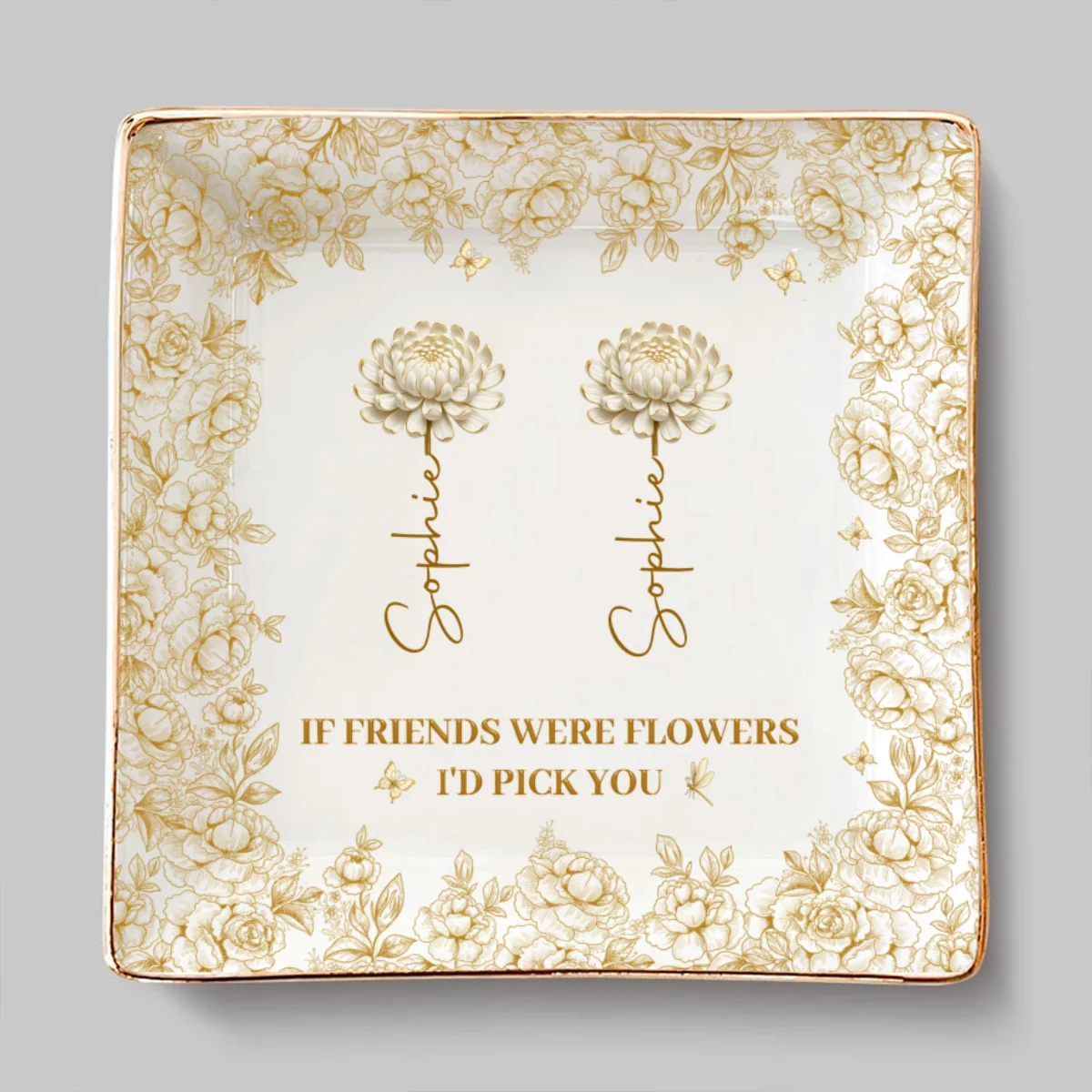 I Would Pick You Bestie Sister - Personalized Custom Jewelry Dish - Image 6