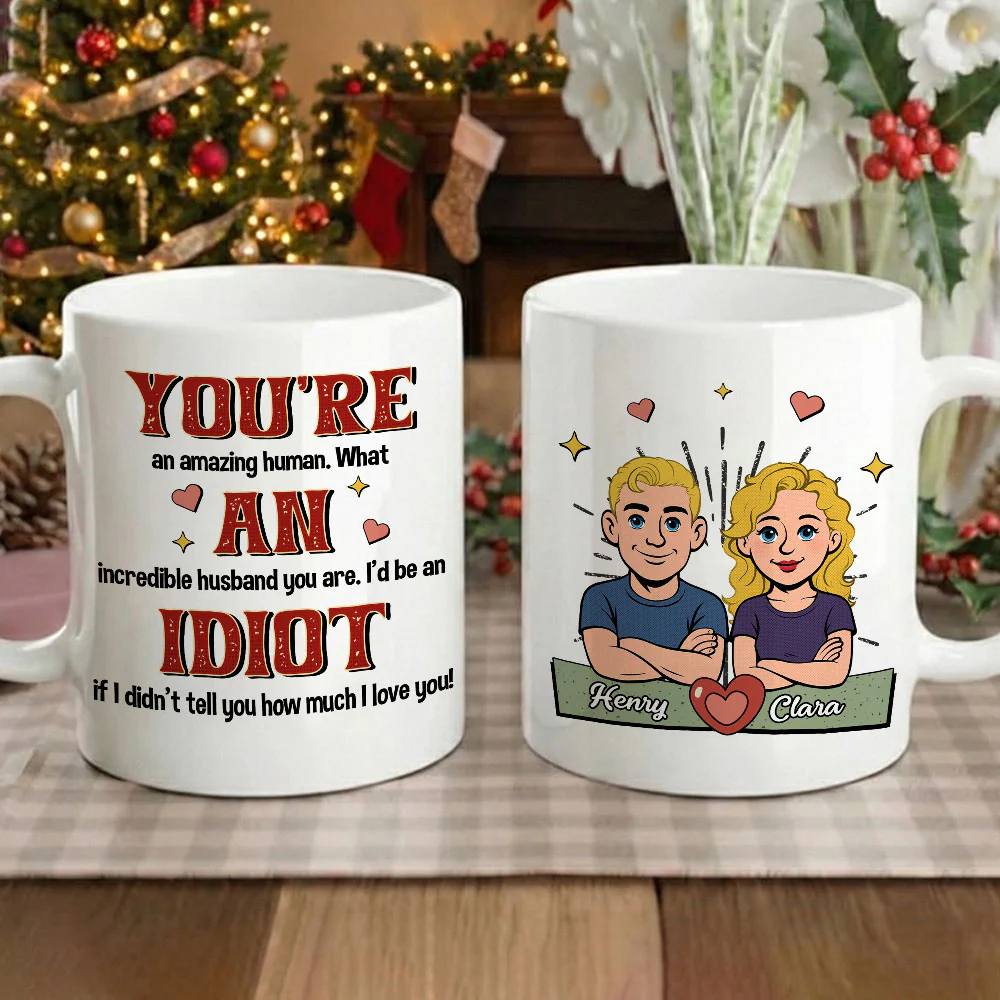 Idiot Love - Personalized Custom Coffee Mug - Image 2