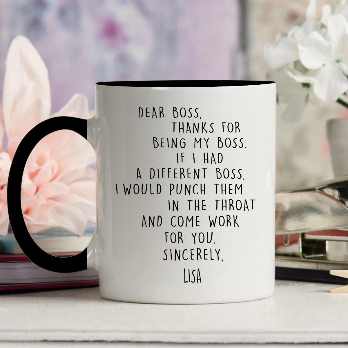 If I Had A Different Boss - Personalized Custom Accent Mug - Image 5