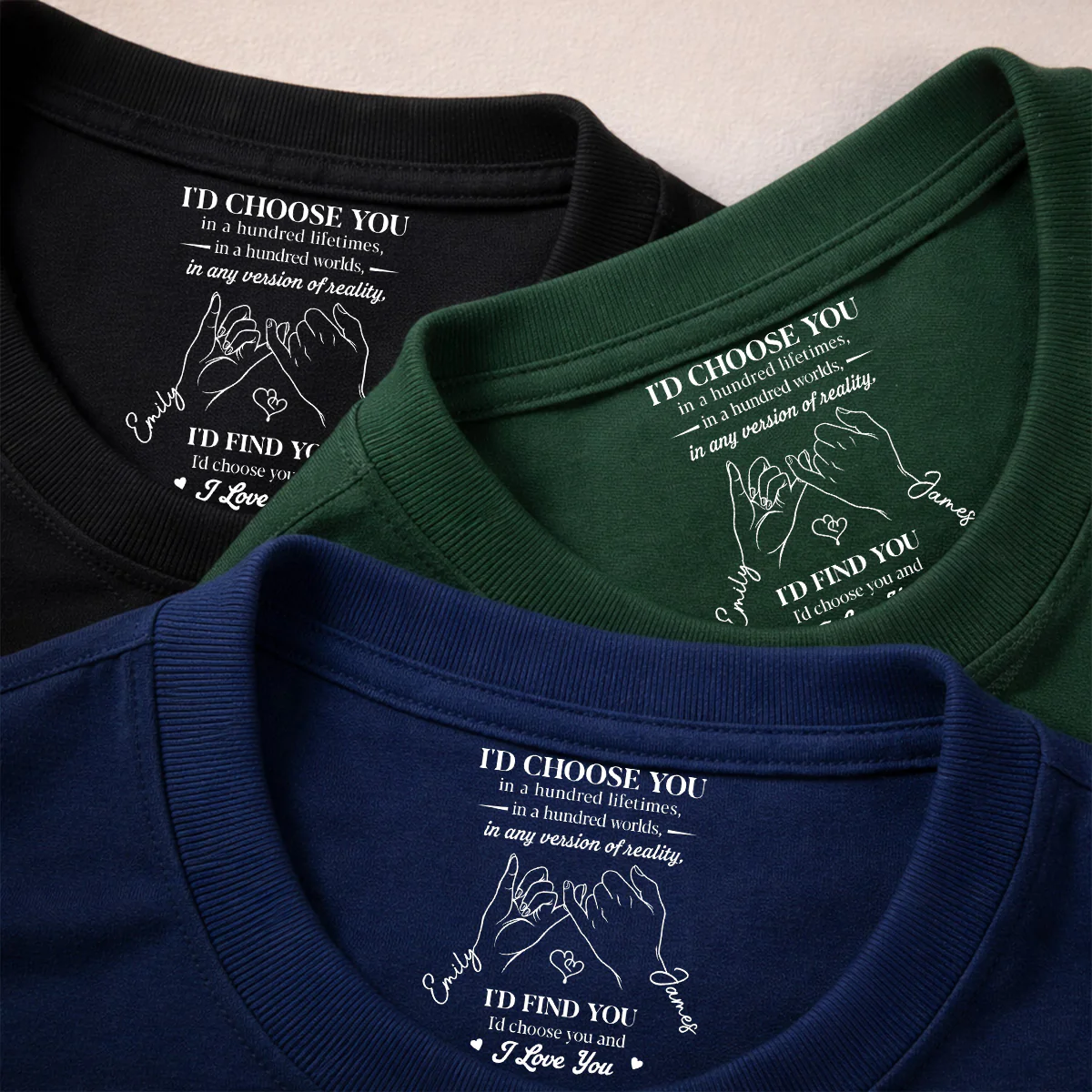 In Any Version Of Reality - Personalized Custom Inside Neck Print T-Shirt - Image 4