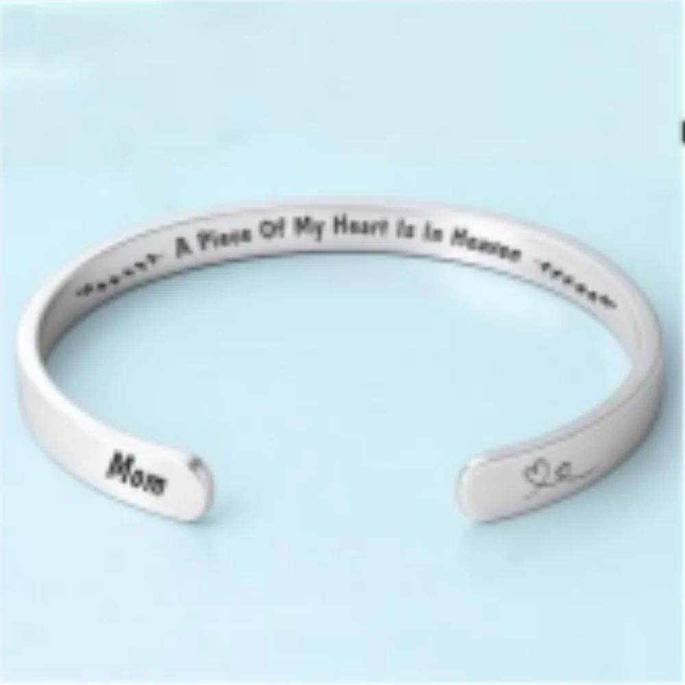 In Heaven - Personalized Custom Bracelet Cuff - Image 7