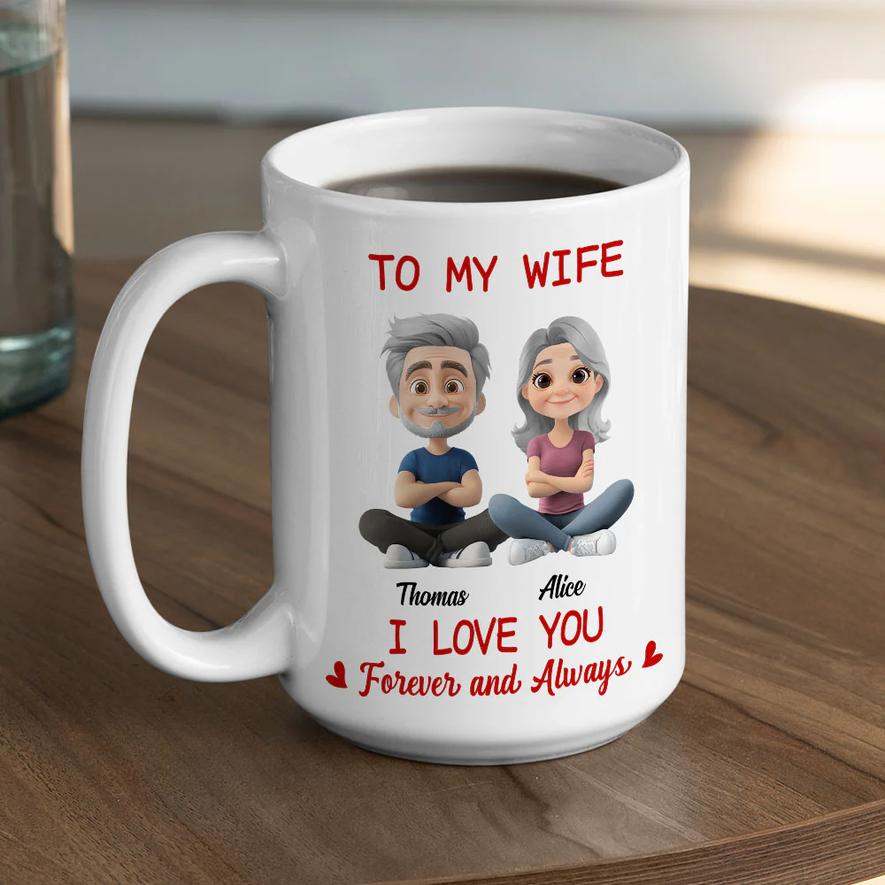 In Love With You My Wife - Personalized Custom Coffee Mug - Image 5