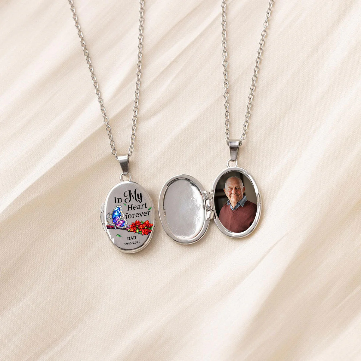 In My Heart - Personalized Custom Locket Necklace - Image 3