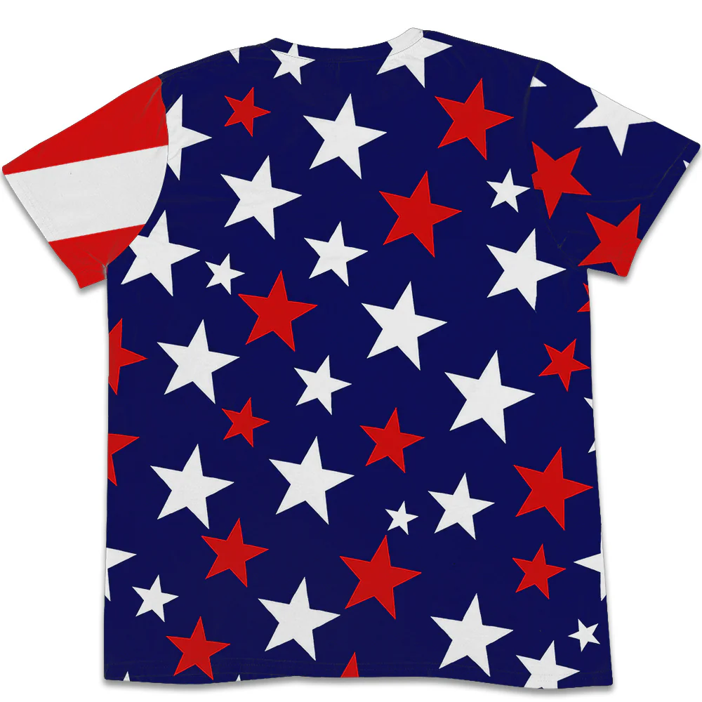 Independence Day Couple - Personalized Custom All-over-print T-shirt - Image 5