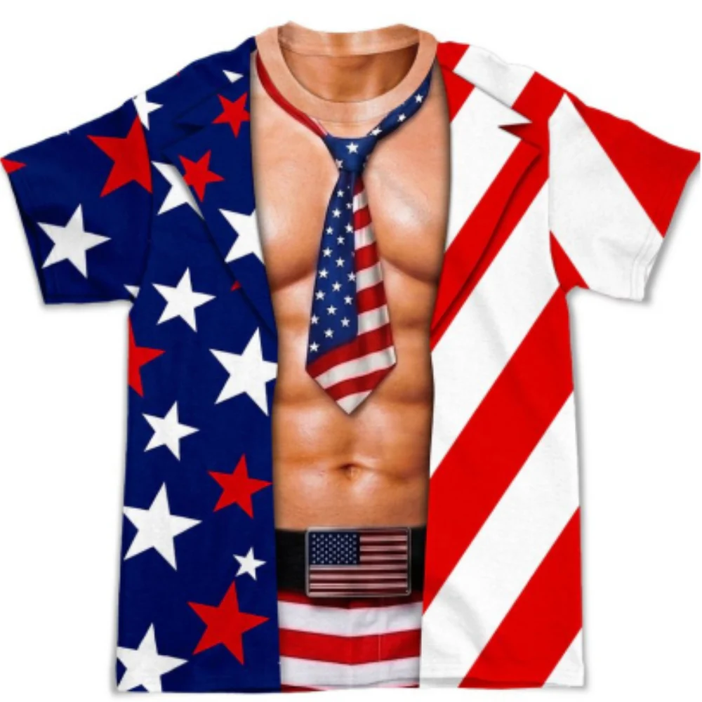 Independence Day Couple - Personalized Custom All-over-print T-shirt - Image 7