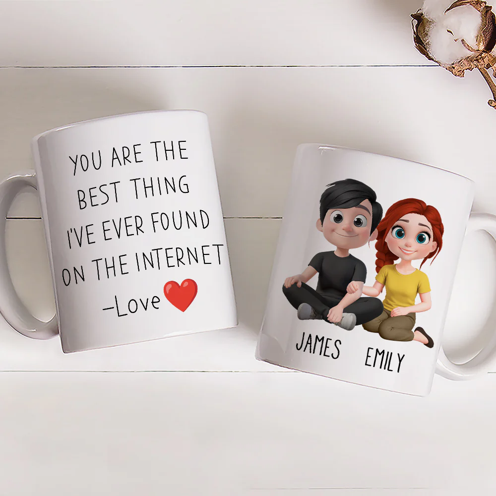 Internet Love - Personalized Custom Coffee Mug - Image 3