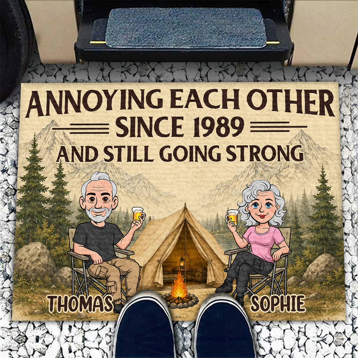 Into The Wild Together - Personalized Custom Doormat - Image 5