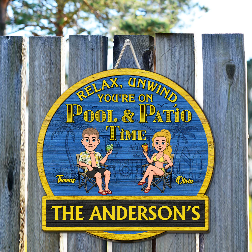 It Is Our Patio Time - Personalized Custom Wood Sign - Image 4