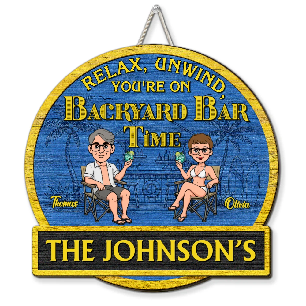 It Is Our Patio Time - Personalized Custom Wood Sign - Image 5