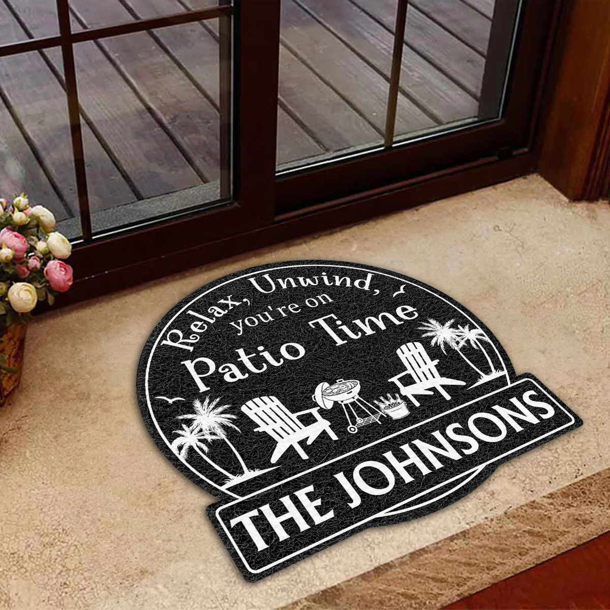 It Is Patio Time - Personalized Custom Doormat - Image 3