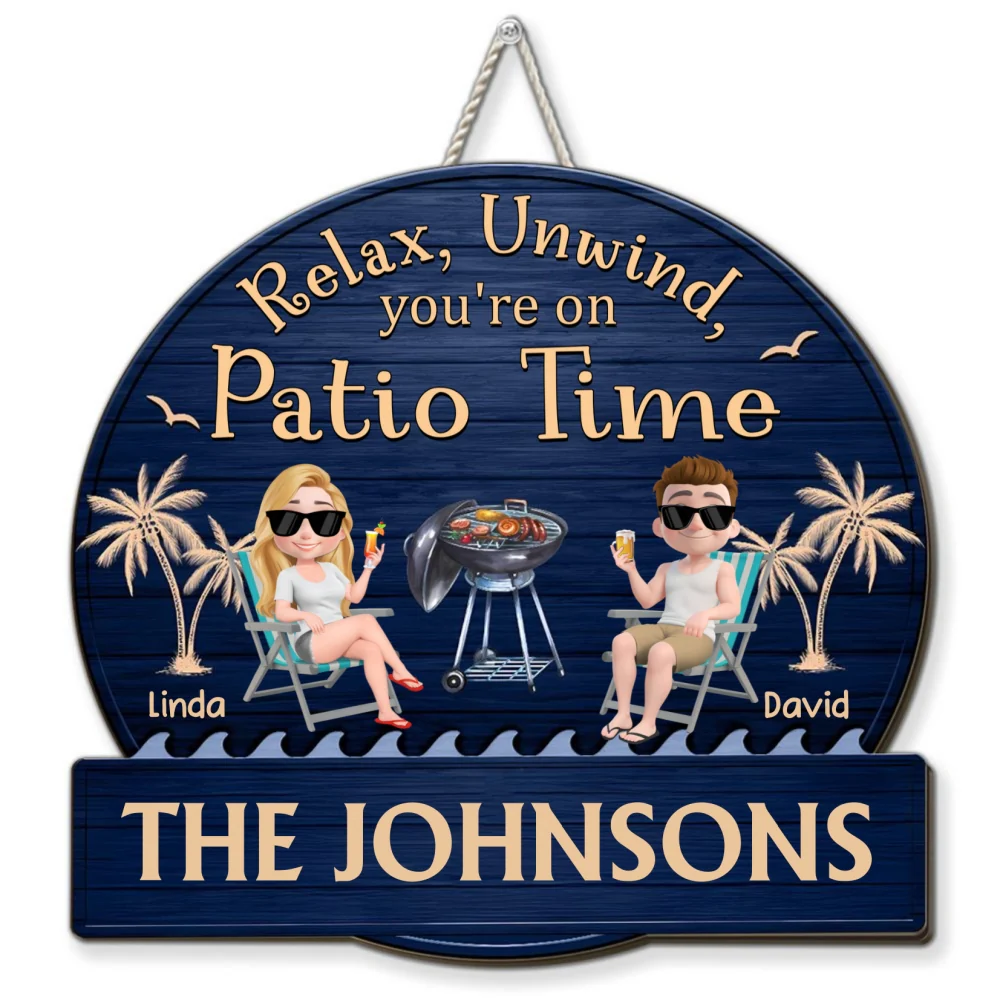 It Is Patio Time - Personalized Custom Wood Sign - Image 7