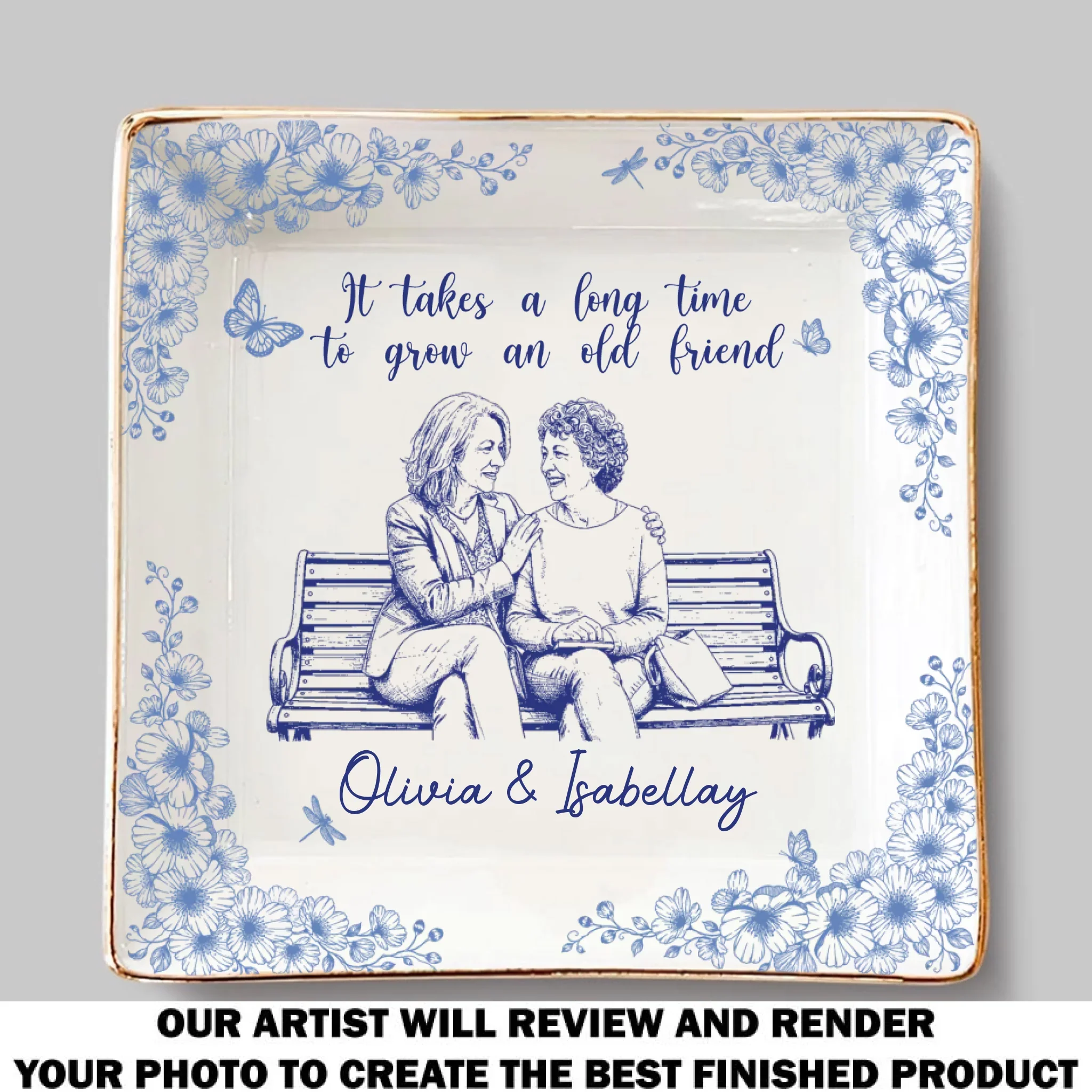It Take A Long Time - Personalized Custom Jewelry Dish - Image 6