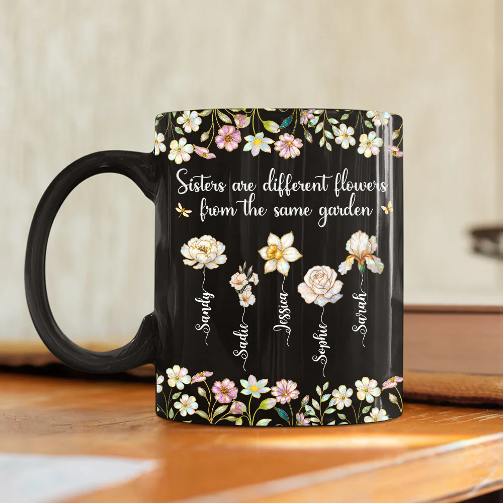 Joyful Sister Moments - Personalized Custom Coffee Mug - Image 4