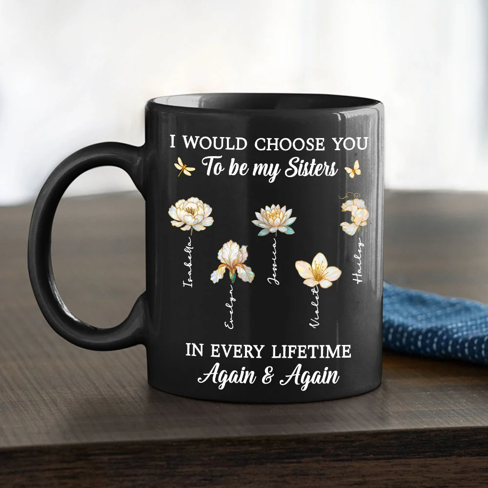 Joyful Sister Moments - Personalized Custom Coffee Mug - Image 4