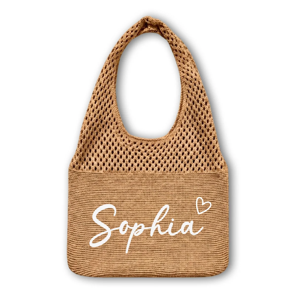 Just A Girl Loving The Beach- Personalized Custom Knitted Beach Bag - Image 6